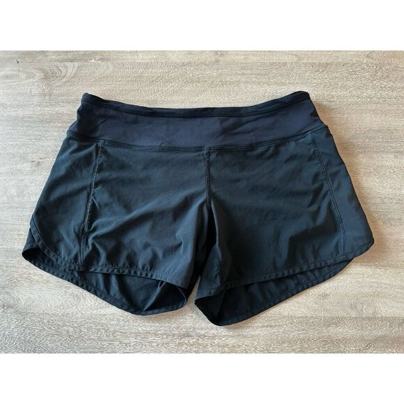 Lululemon Speed Short *4-way Stretch 4” inseam Black Size 6 - Picture 3 of 7